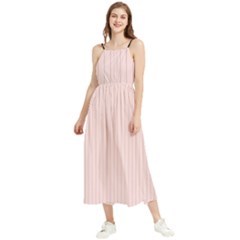 Pale Pink - Boho Sleeveless Summer Dress by FashionLane