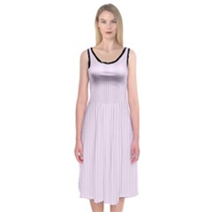 Pale Purple - Midi Sleeveless Dress by FashionLane