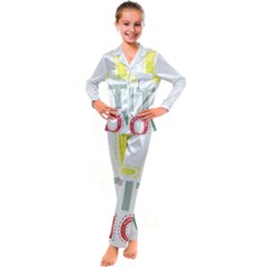 Let It Snow Kid s Satin Long Sleeve Pajamas Set by NoHang