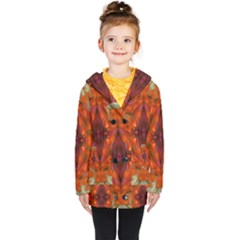 Landscape In A Colorful Structural Habitat Ornate Kids  Double Breasted Button Coat by pepitasart