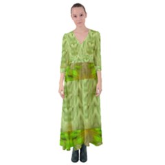 Landscape In A Green Structural Habitat Ornate Button Up Maxi Dress by pepitasart