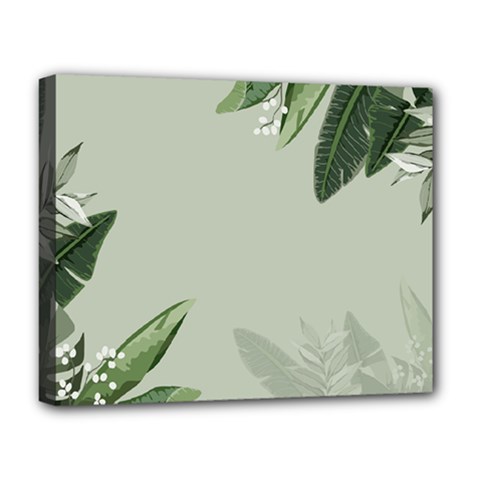Banana Pattern Plant Deluxe Canvas 20  X 16  (stretched)