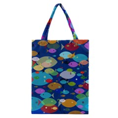 Illustrations Sea Fish Swimming Colors Classic Tote Bag by Alisyart