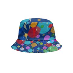 Illustrations Sea Fish Swimming Colors Bucket Hat (kids)