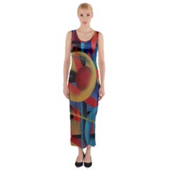 Kaleidoscope 2 Fitted Maxi Dress by WILLBIRDWELL