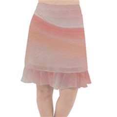 Pink Sky Fishtail Chiffon Skirt