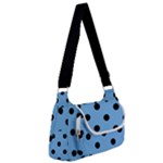 Large Black Polka Dots On Aero Blue - Multipack Bag