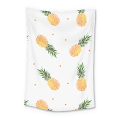 Pineapple Pattern Small Tapestry by goljakoff