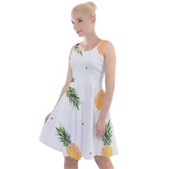 Pineapple Pattern Knee Length Skater Dress by goljakoff