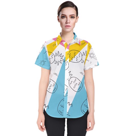 Modern Pineapples Women s Short Sleeve Shirt by goljakoff