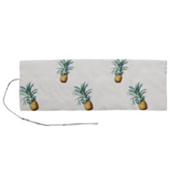 Tropical Pineapples Roll Up Canvas Pencil Holder (m) by goljakoff