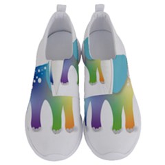Illustrations Elephant Colorful Pachyderm No Lace Lightweight Shoes