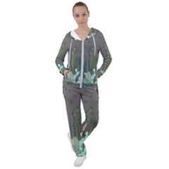 Cactus Plant Green Nature Cacti Women s Tracksuit by Mariart