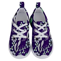 Floral Blue Pattern  Running Shoes