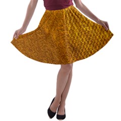 Golden 3 A-line Skater Skirt by impacteesstreetweargold
