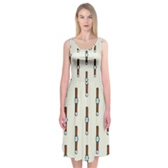 Watch Love Midi Sleeveless Dress by designsbymallika
