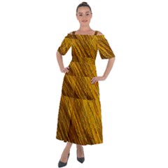 Golden Slumber 3 Shoulder Straps Boho Maxi Dress  by impacteesstreetweargold