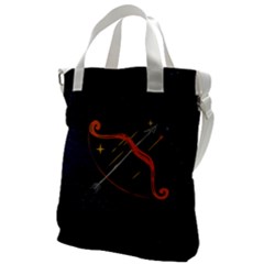 Zodiak Sagittarius Horoscope Sign Star Canvas Messenger Bag by Alisyart