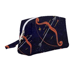Zodiak Sagittarius Horoscope Sign Star Wristlet Pouch Bag (medium)