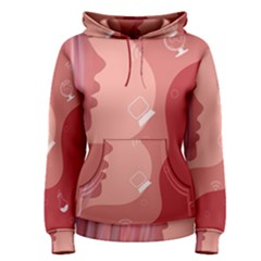 Online Woman Beauty Pink Women s Pullover Hoodie by Mariart