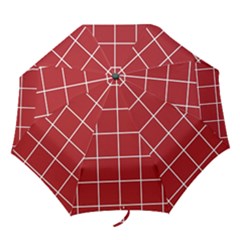 Red Plaid Folding Umbrellas by goljakoff