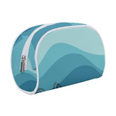 Illustration Of Palm Leaves Waves Mountain Hills Makeup Case (small)