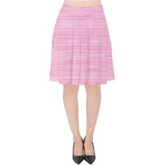 Pink Knitting Velvet High Waist Skirt by goljakoff