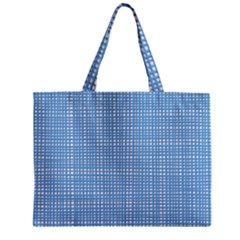 Blue Knitting Zipper Mini Tote Bag by goljakoff