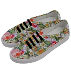 Vintage Flowers Men s Classic Low Top Sneakers by goljakoff