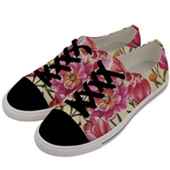 Retro Flowers Men s Low Top Canvas Sneakers by goljakoff