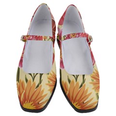 Retro Flowers Women s Mary Jane Shoes by goljakoff