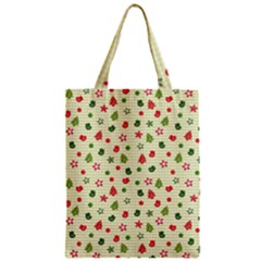Cute Christmas Pattern Zipper Classic Tote Bag by designsbymallika