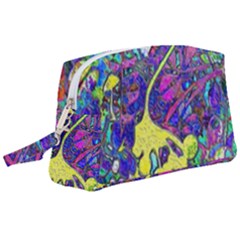 Vibrant Abstract Floral/rainbow Color Wristlet Pouch Bag (large) by dressshop