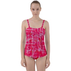 Mosaic Tapestry Twist Front Tankini Set by essentialimage