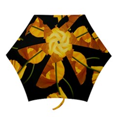 Yellow Poppies Mini Folding Umbrellas by Audy