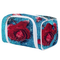 Red Roses In Water Toiletries Pouch by Audy