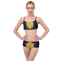 Zodiak Leo Lion Horoscope Sign Star Layered Top Bikini Set by Alisyart