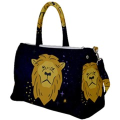 Zodiak Leo Lion Horoscope Sign Star Duffel Travel Bag