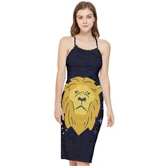 Zodiak Leo Lion Horoscope Sign Star Bodycon Cross Back Summer Dress