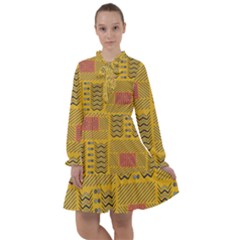 Digital Paper African Tribal All Frills Chiffon Dress