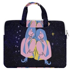 Twin Horoscope Astrology Gemini Double Pocket Laptop Bag
