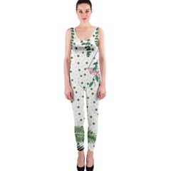 Plants Flowers Nature Blossom One Piece Catsuit
