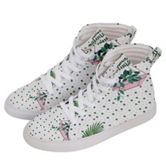 Plants Flowers Nature Blossom Women s Hi-top Skate Sneakers by Mariart