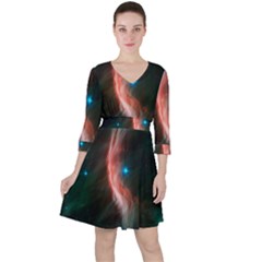   Space Galaxy Ruffle Dress by IIPhotographyAndDesigns