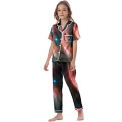   Space Galaxy Kids  Satin Short Sleeve Pajamas Set by IIPhotographyAndDesigns