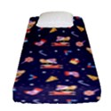 Cat Astro Love Fitted Sheet (Single Size) View1