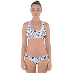 Online Shopping Cross Back Hipster Bikini Set by designsbymallika