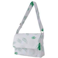 Flower Branch Corolla Wreath Vector Full Print Messenger Bag (l)