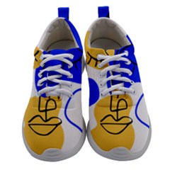 Evening Mood Face Drawing Athletic Shoes by ArtsyWishy
