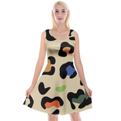 Animal Print Design Reversible Velvet Sleeveless Dress by ArtsyWishy